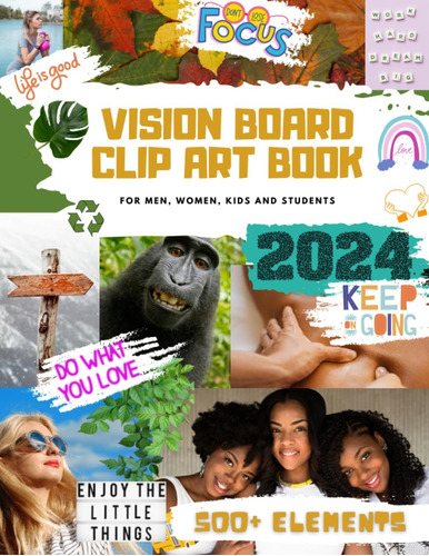 Libro: Vision Board Clip Art Book: Inspiring Pictures, Quote