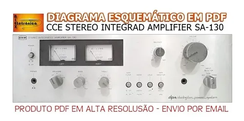 comprar Esquema Amplificador Cce Sa130 Diagrama Em Pdf  Via Email