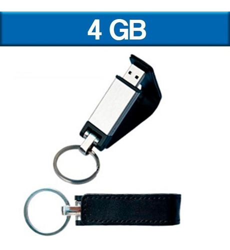 Usb Memoria 4gb Llavero Piel Logo Publicidad Ut Usb058