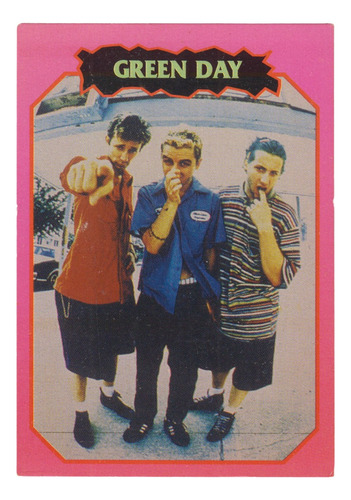 1997 Punk Rock Banda Green Day Tarjeta Rock Cards Argentina 