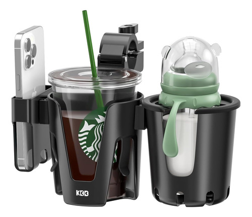 Kdd Portavasos Para Cochecito Con Soporte Para Teléfono, Por