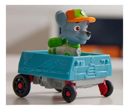 Paw Patrol: Crush N Roll Recycling Truck Con Figura De Acción De Rocky Y Vehículo De Basura Compactada Transformable, Juguetes Para Niños Y Niñas A Partir De 3 Años