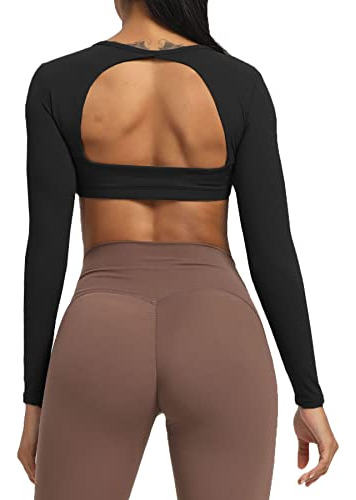 Top Corto De Manga Larga Para Mujer Clarissa Camiseta Corta
