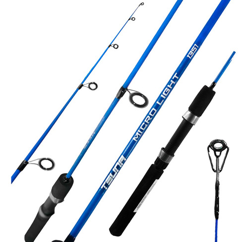 Vara Pesca Leve Molinete Tsuna Micro Light 1,35m 2-8 Lbs