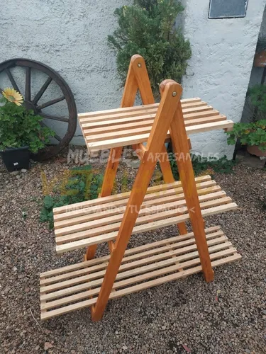 comprar Escalera Plegable, Mueble Para Intemperie. Eucalipto Calidad