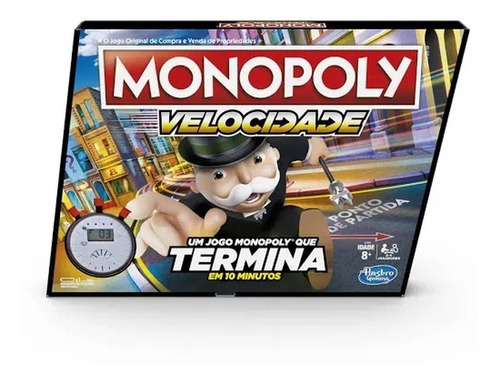 Jogo Monopoly Velocidade Speed - Hasbro E7033