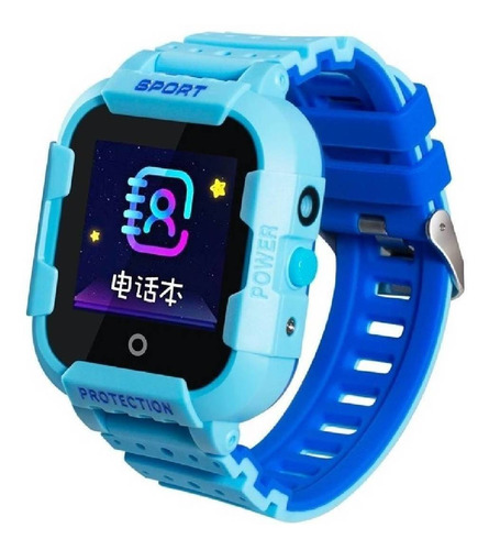 Smartwatch Wonlex KT03 1.3" caja  azul claro, malla  azul claro/azul de  silicona