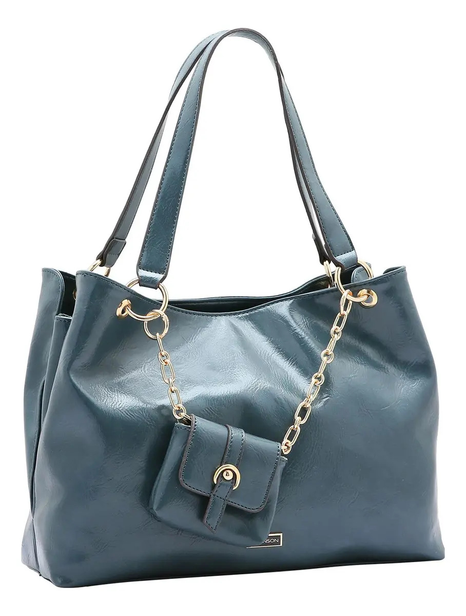Bolsa Bolsa Feminina Chenson Bolsa Feminina Hobo Chic - Petróleo