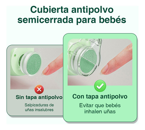 Lima De Uñas Eléctrica Para Bebés Con Luz 4 Velocidades Recargable 12psc Limas Juego De Lima De Uñas Gievuleo