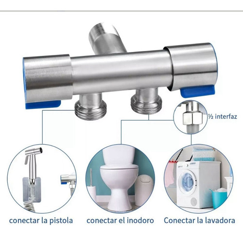 Ducha Bidet Árabe Kit Completo Inodoro Acero Inoxidable