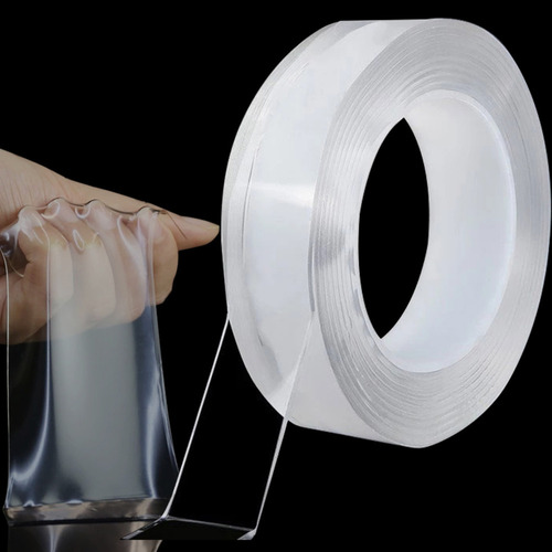 Cinta Bifaz Siliconada Hemmel 5 Metros Nano Alta Adherencia Nanotecnología Ancho 25 Mm