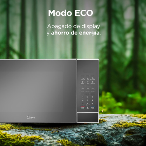 Horno De Microondas Midea 1.1 Pies Cúbicos (32l) SmartECO Gris