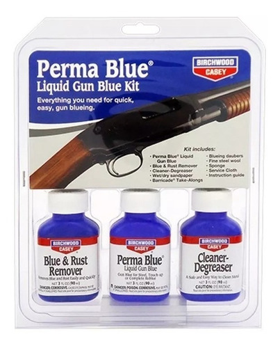 Kit Perma Blue Liquido Oxidação Negra - Birchwood Casey