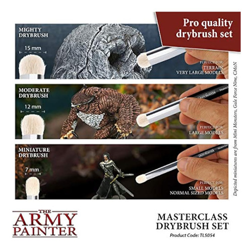 The Army Painter Masterclass: Drybrush Set - Hobby Brush Set