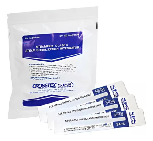 50 Indicador Biológico + 50 Integrador Químico Classe 5 Sps