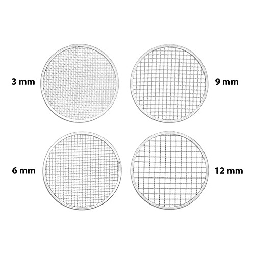 Galvanized Iron Garden Sieve - Soil Sieves With 4 Inter...