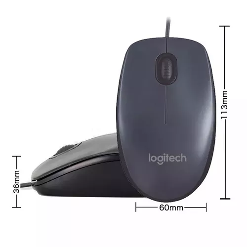 Logitech M90 Ratón con Cable USB, Seguimiento Óptico 1000 DPI