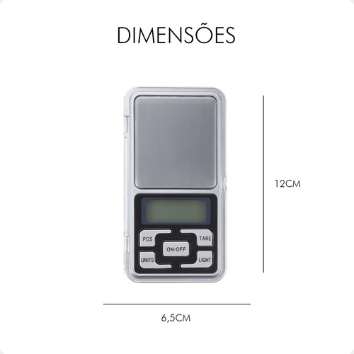 Imagem 9 de 10 de Mini Balança Digital Lcd Alta Precisão Portátil Com Bandeja