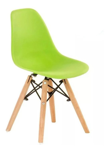Cadeira Infantil Eames Eiffel Junior - Kids - Verde Limão Cor da estrutura da cadeira Verde-limão