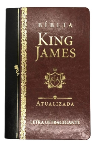 Bíblia King James Atualizada Letra Ultragigante Luxo, de King James. Editora Art Gospel, capa mole em português, 1611