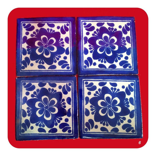 Imagen 4 de 4 de Azulejo 1 Metro Cuadrado De Talavera Poblana Mosaico M6 Zlj