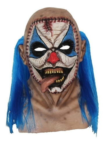 Mascara De Latex: Payaso Cosido, Halloween Color Carne