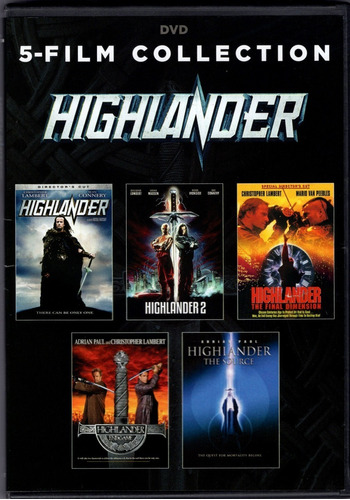 Highlander  1 2 3 4 5 Coleccion Completa Peliculas Dvd