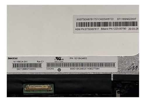 Display Touch Lenovo 300e 82ce 81mb Chromebook 2nd Gen