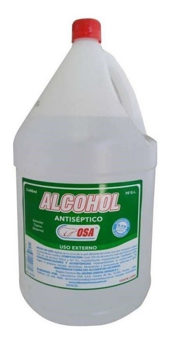 Alcohol Antiseptico 70% Galon 3800 Ml. Marca Osa