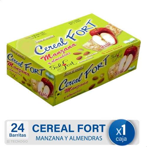 Barra De Cereal Cerealfort Manzana Caja X24 U Felfort