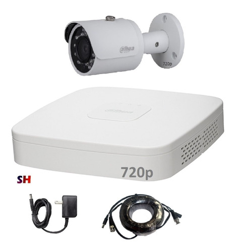 Kit Videovigilancia Hd Dvr Y Camara Ir Dahua 720p 1megapixel