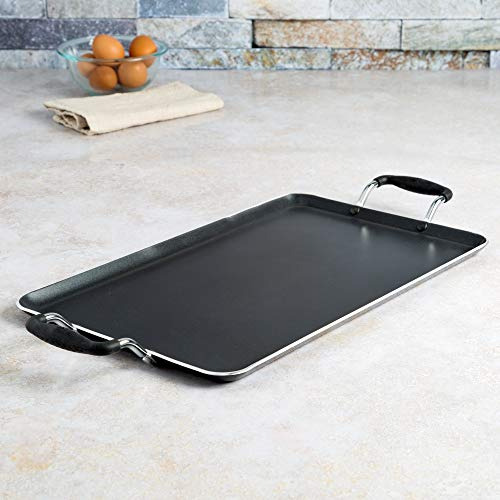 Plancha De Doble Quemador De Cocina Antiadherente