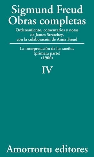 Libro Obras Completas  Freud Tomo 4 Interpretacion Sueños 
