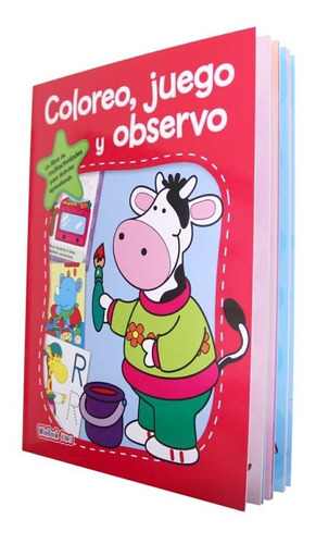 Coloreo, Juego Y Observo Libro De Actividades / Niños 