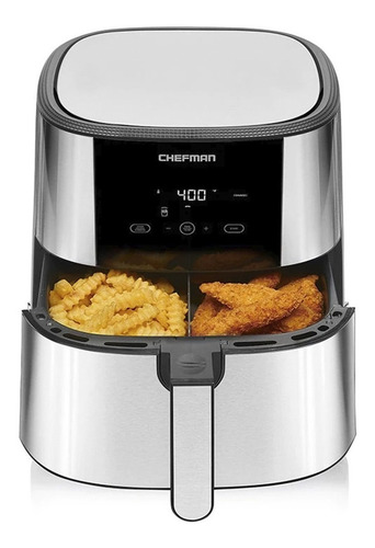 Imagen 3 de 4 de Freidora de aire Chefman TurboFry Touch RJ38-SQSS-8T de 7.5L color acero inoxidable 120V