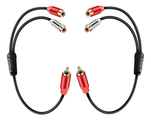Cable Divisor De Audio Jsadzkj Rca A 2 Rca Y, 1 Rca Macho A