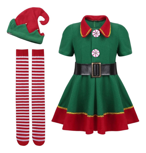 Disfraz Navideño De Elfo, Accesorios Para Fotos, Mujer, 150