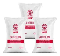 Comprar Sal real de colima 100% natural kit 3 costales sal de mar en grano de 3 Kg