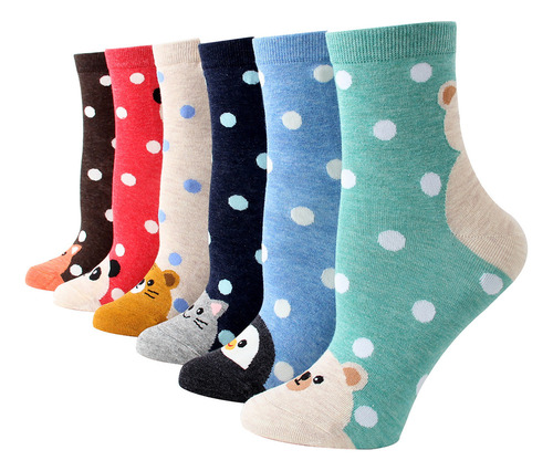 Nuevo Calcetines De Mujer Con Estampado Casual De Algodón