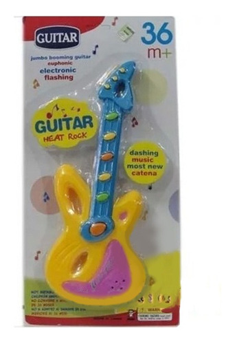 Guitarra Juguete Musical 6 Melodias 29 Cm. Niño Niña