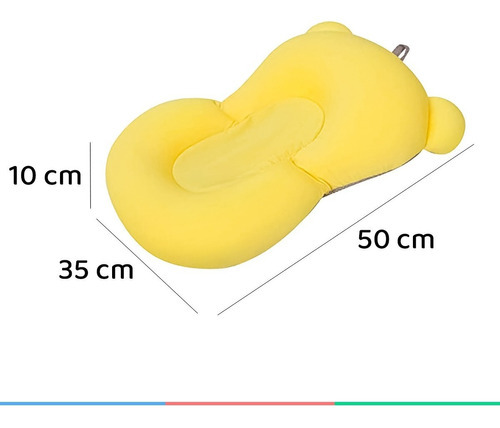Outlet Almofada Para Banho Buba Amarelo 0+ Amarela