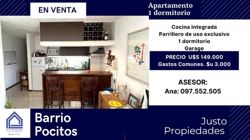 En Venta Excelente Apto De Un Dormitorio Parillero Y Azotea Exclusivos Garage En Pocitos