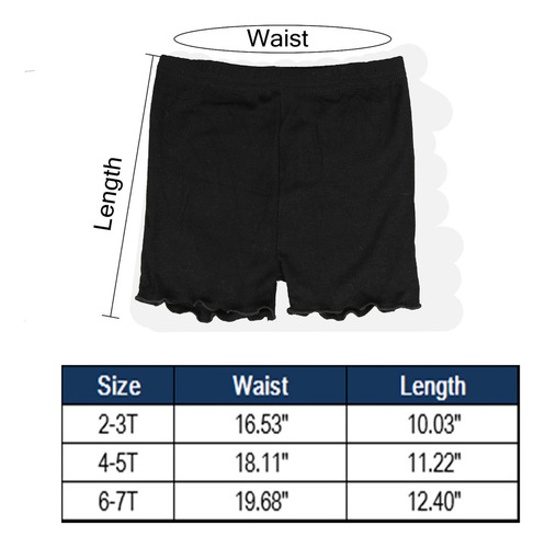 Pantalones Cortos For Niñas Debajo Del Vestido Pantalones