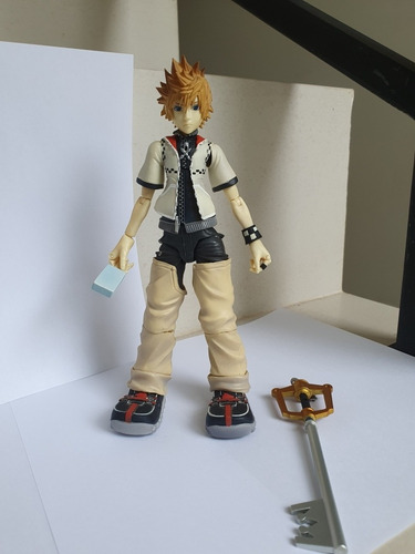 Kingdom Hearts Ii Roxas Play Arts Figure Original Completo (Usado)