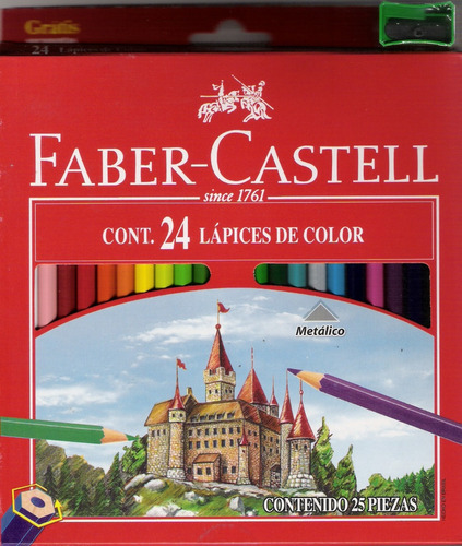 Creyones De Madera Faber Castell 24 Colores