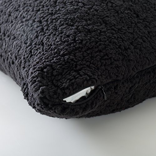 Funda De Almohada Ultra Suave Con Cierre En Color Negro
