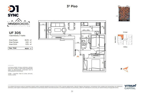Imagen 5 de 17 de Apartamento De 2 Dormitorios A La Venta En Barrio Sur | Centro | En Promoción | 01 Sync