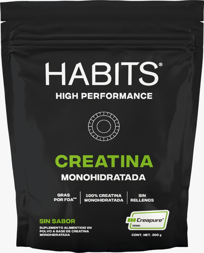 Creatina Monohidratada Habits High Performance 300g