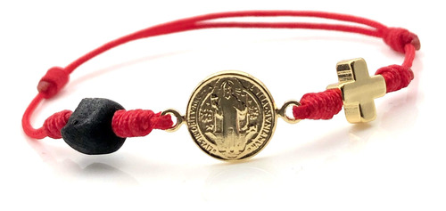 Pulsera De Proteccin Triple De Cadena Roja De St Benedict Pa