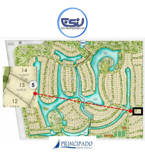 Lote Venta 908m2 Posesion Principado Ciudad Nautica